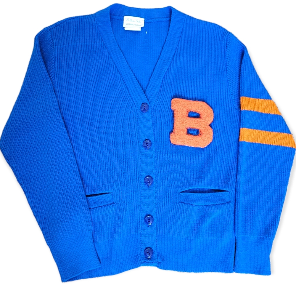 Vintage 50s Letter Sweater | size SMALL